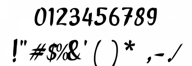 Alam Raya Font OTHER CHARS