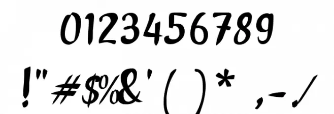 Alam Raya Font OTHER CHARS