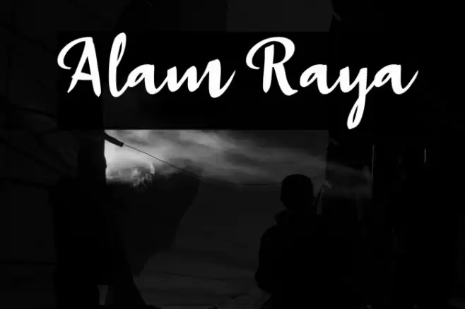 Alam Raya Font examples