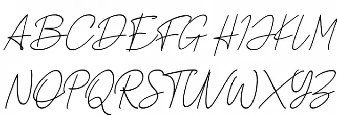 Alamanda Santika Signature Polices MAJUSCULES