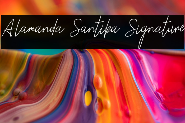 Alamanda Santika Signature Example 1