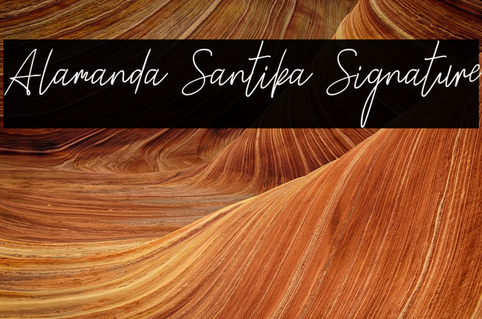 Alamanda Santika Signature Example 3