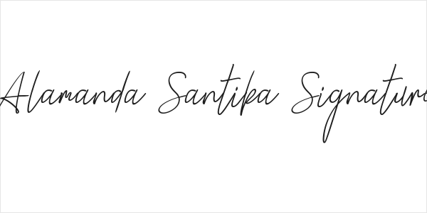 Alamanda Santika Signature Logo