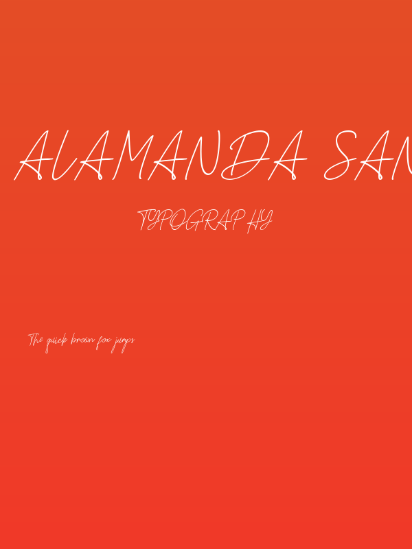 Alamanda Santika Signature Poster