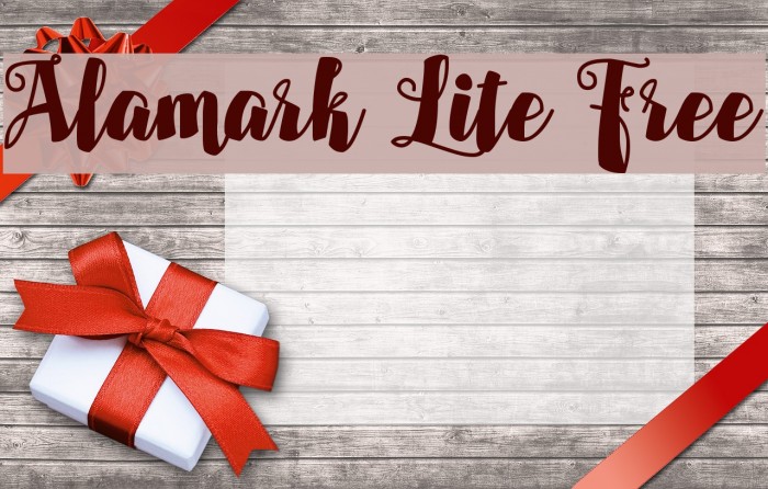 Alamark Lite Free Font examples