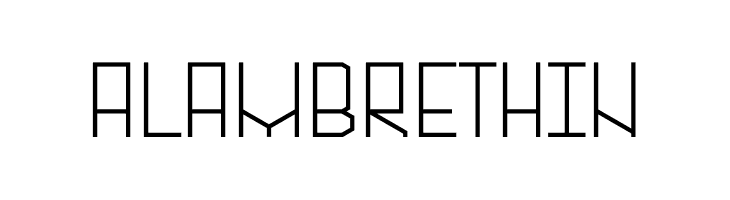 Alambre Thin  Descarca Fonturi Gratis