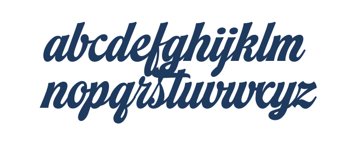 Alameda Script PERSONAL USE Regular Lowercase