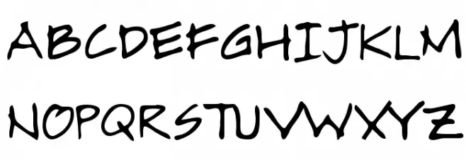 Alamendro FG フォント 大文字