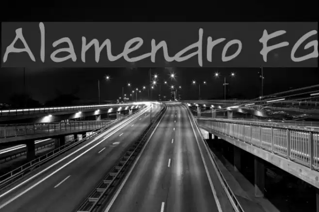 Alamendro FG Font examples