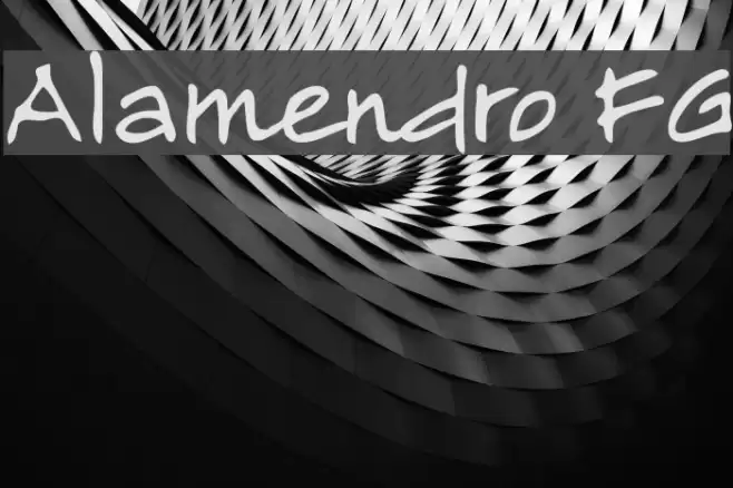 Alamendro FG Font examples