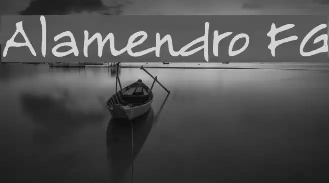Alamendro FG Font examples
