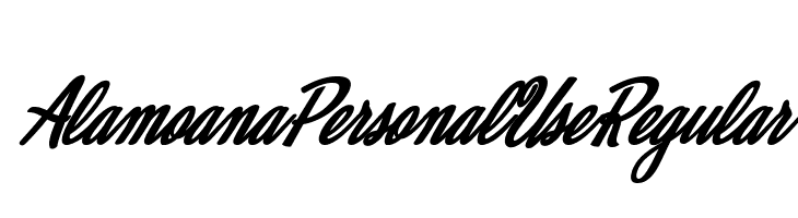 Alamoana Personal Use Regular  フリーフォントのダウンロード
