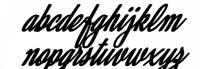 Alamoana Personal Use Regular Font LOWERCASE