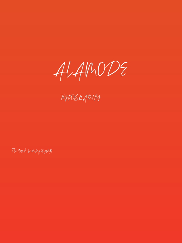 Alamode Poster