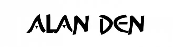 Alan Den  フリーフォントのダウンロード