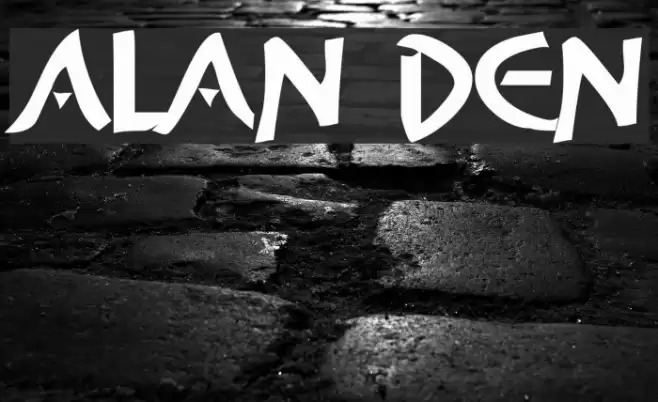 Alan Den Font examples