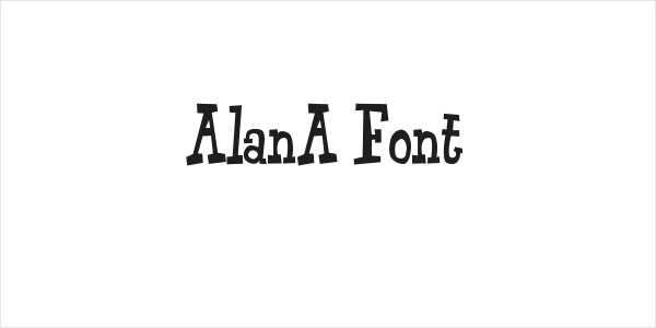 Alan-Font Logo