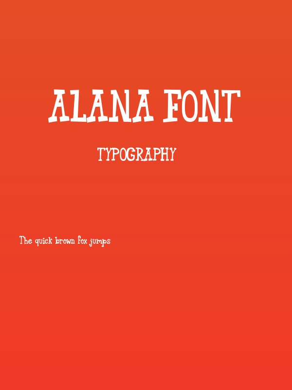 Alan-Font Poster