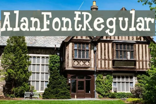 AlanFont-Regular Example 2