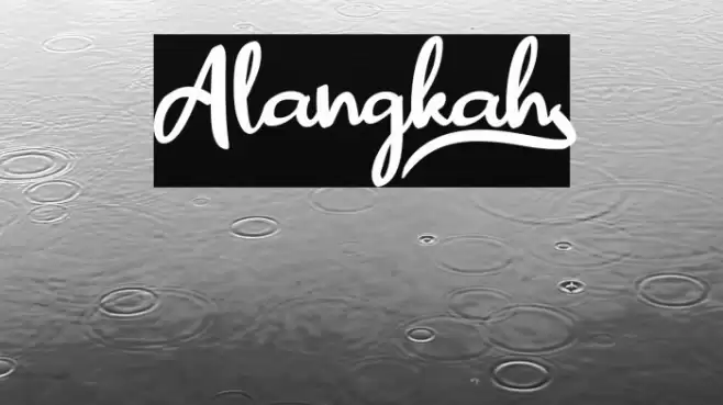 Alangkah_ Font examples