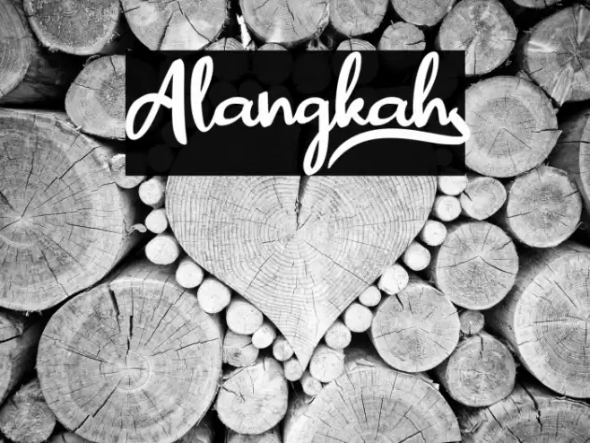 Alangkah_ Font examples