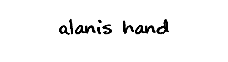 Alanis Hand  Скачать бесплатные шрифты