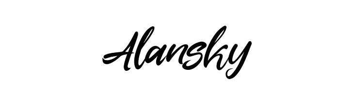 Alansky  नि: शुल्क फ़ॉन्ट्स डाउनलोड