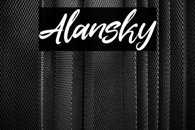 Alansky Font examples