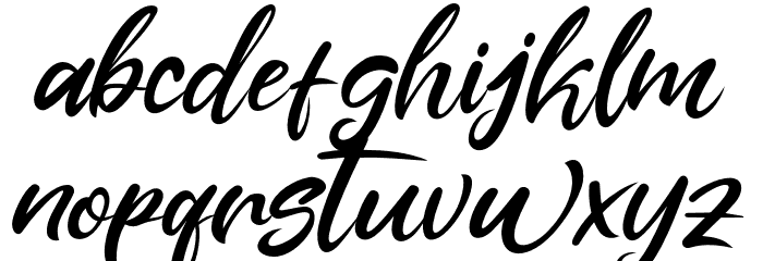 Alansky Font LOWERCASE