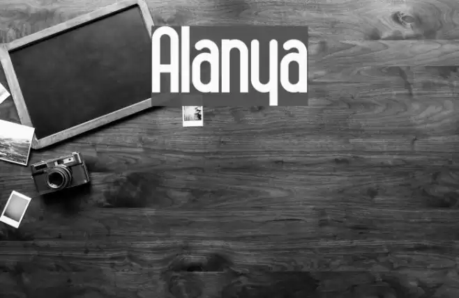 Alanya Font examples