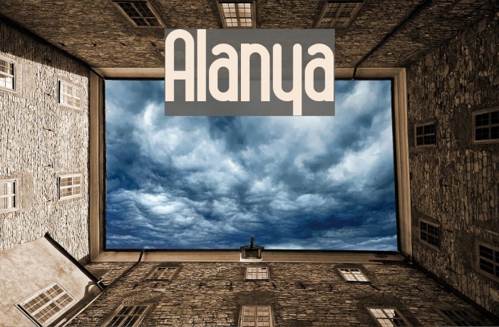 Alanya Font examples