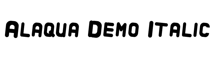 Alaqua Demo Italic  baixar fontes gratis