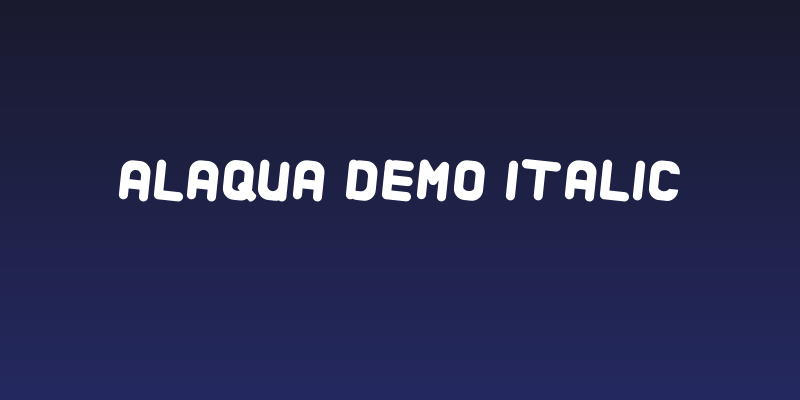 Alaqua Demo Italic Social Header