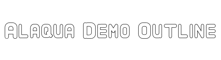 Alaqua Demo Outline  Free Fonts Download