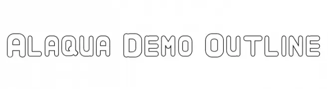 Alaqua Demo Outline  Fuentes Gratis Descargar