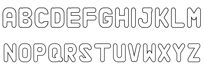Alaqua Demo Outline Font LOWERCASE
