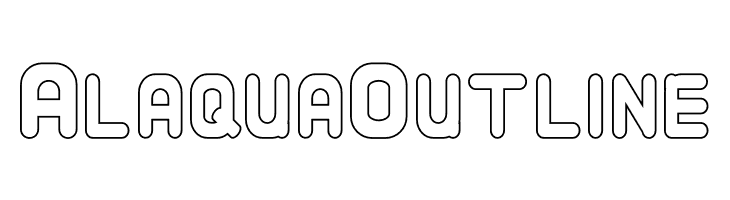 Alaqua Outline Font
