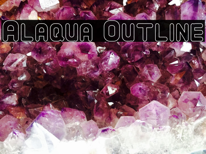Alaqua Outline Font examples