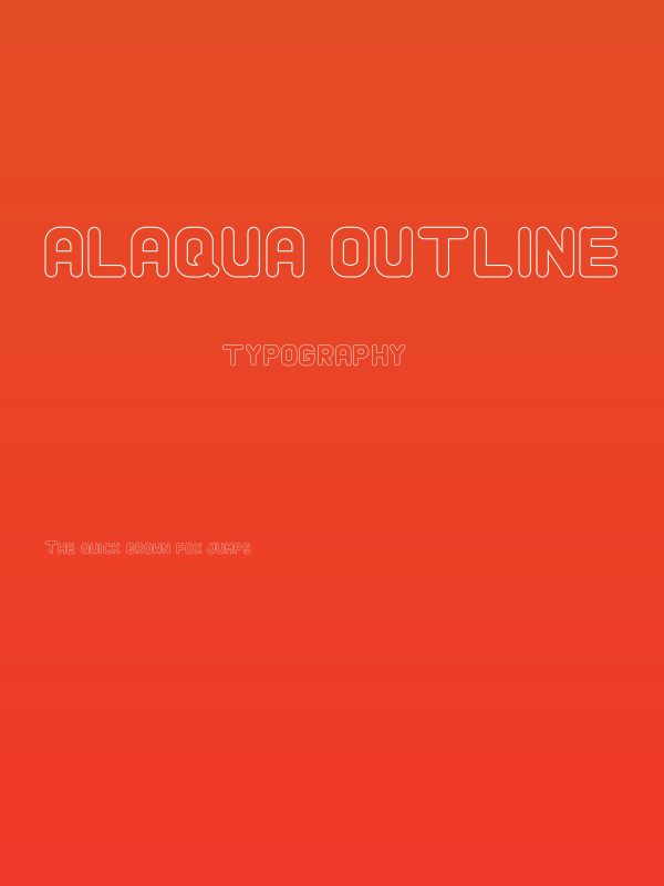 Alaqua Outline Poster