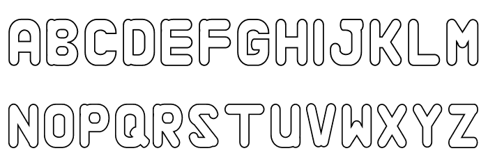 Alaqua Outline Font LOWERCASE