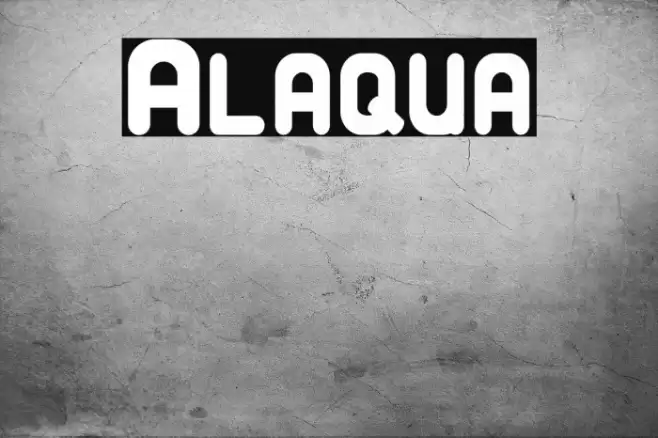 Alaqua Font examples