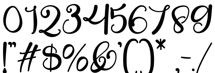Alarate Script Personal Use Caratteri ALTRI CARATTERI