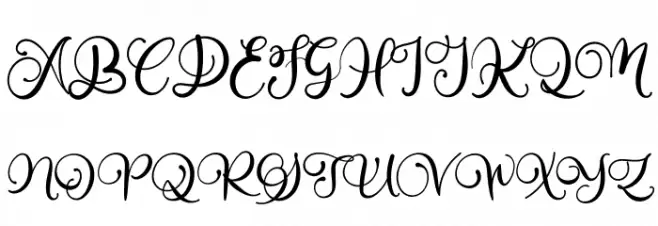 Alarate Script Personal Use Polices MAJUSCULES