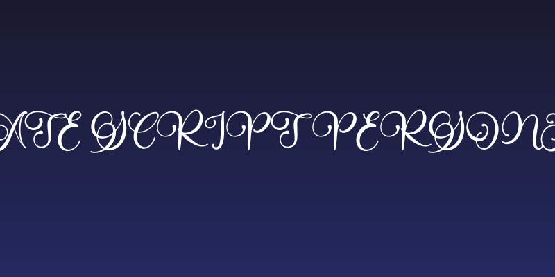 Alarate Script Personal Use Social Header