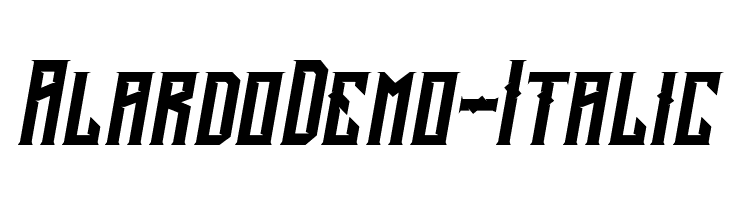 AlardoDemo-Italic  Fuentes Gratis Descargar