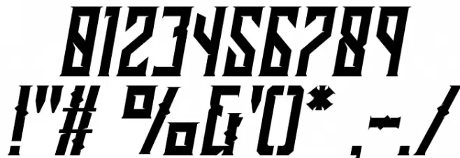 AlardoDemo-Italic Font OTHER CHARS