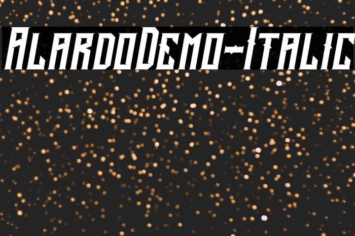 AlardoDemo-Italic Example 2