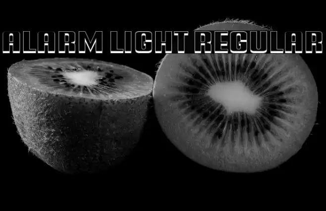 Alarm Light Regular Font examples