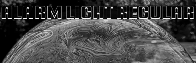Alarm Light Regular Font examples