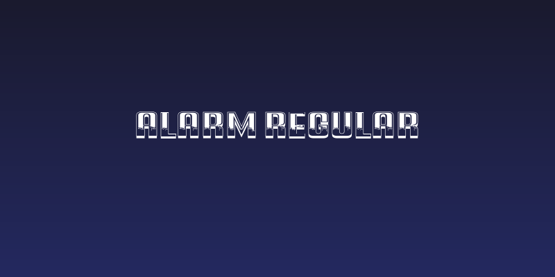 Alarm Regular Social Header